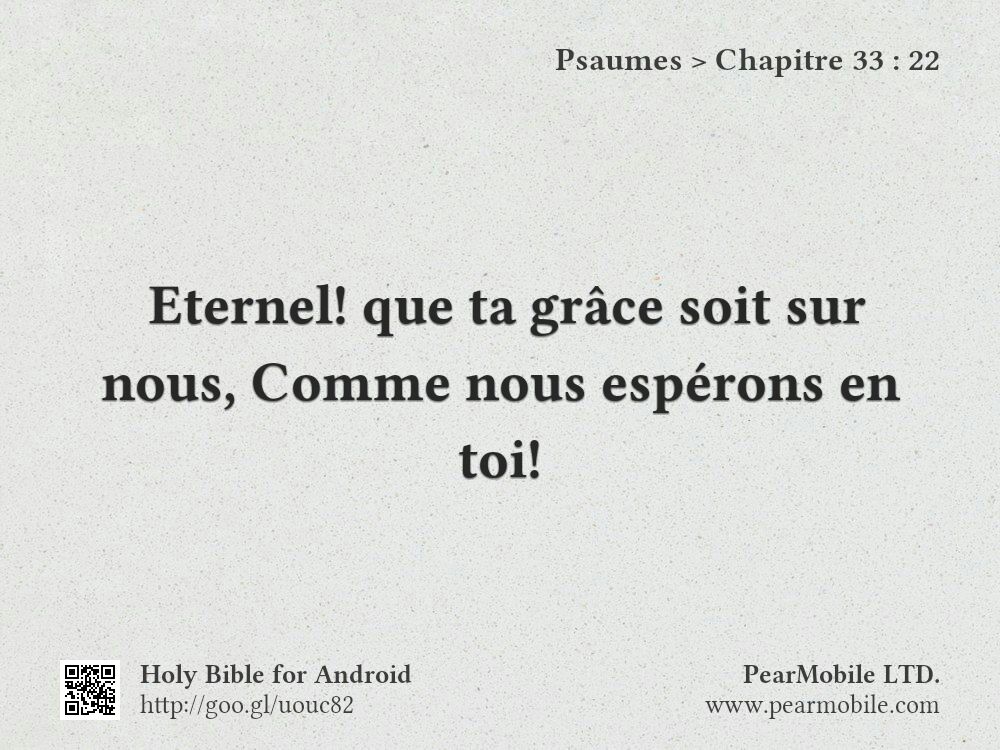 Psaumes, Chapitre 33:22